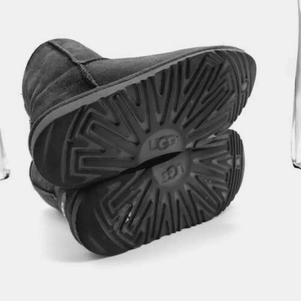 UGG Girls Black Slip On‎ Round Toe Winter Boots